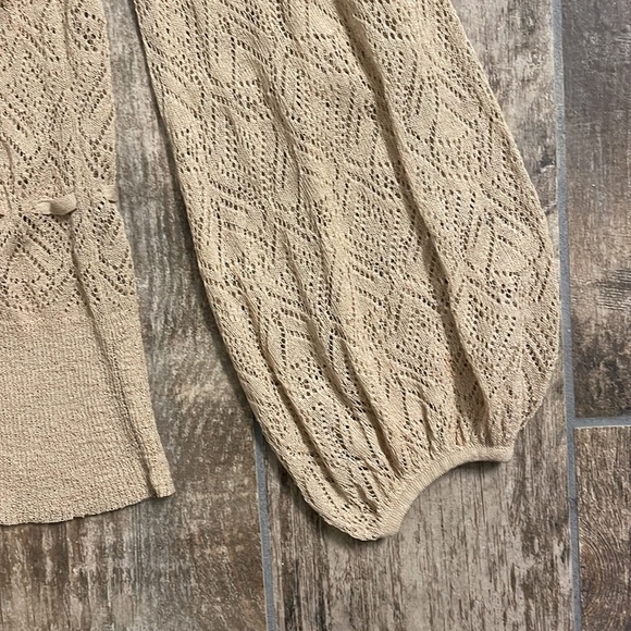 LOFT Beige Cardigan - XS - Picture 3 of 4
